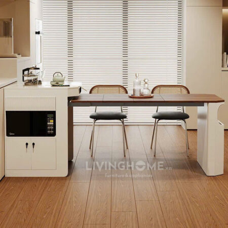 Bàn Đảo Bếp Gấp Gọn Thông Minh - LUNA 10 Bàn Đảo Bếp Di Động Cao Cấp - LUNA