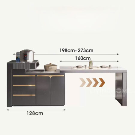 Bàn Đảo Bếp Thông Minh Đa Năng - MIGO 11 Bàn Đảo Bếp Thông Minh Đa Năng - MIGO