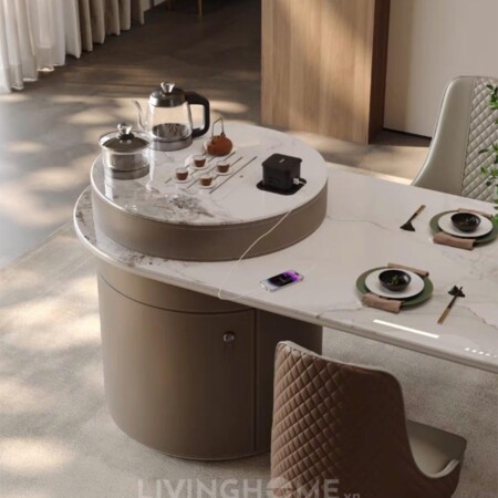 Bàn Đảo Bếp Thông Minh - MIRAN 10 Bàn Ăn Kết Hợp Đảo Bếp Nhập Khẩu - MIRAN