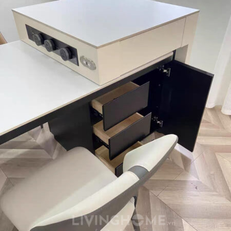 Bàn Đảo Bếp Kết Hợp Bàn Ăn Thông Minh - NABIE