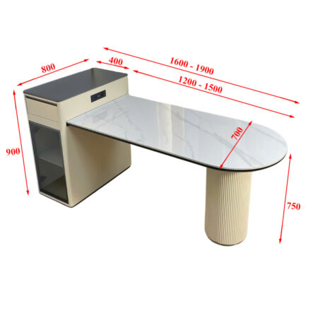 Bàn Đảo Bếp Thông Minh - PALACI 11 Bàn Đảo Bếp Mặt Đá Ceramic Cao Cấp - PALACI