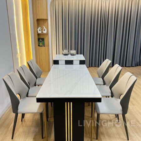 Bàn Đảo Bếp Kết Hợp Bàn Ăn Mặt Đá Ceramic Sang Trọng - SOCHI