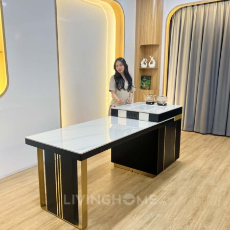 Bàn Đảo Bếp Kết Hợp Bàn Ăn Mặt Đá Ceramic Sang Trọng - SOCHI