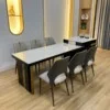 Bàn Đảo Bếp Kết Hợp Bàn Ăn Mặt Đá Ceramic - SOCHI 2 Bàn Đảo Bếp Kết Hợp Bàn Ăn Mặt Đá Ceramic Sang Trọng - SOCHI