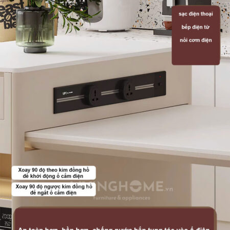 Bàn Đảo Bếp Kết Hợp Bàn Ăn Thông Minh - TONIO 11 Bàn Đảo Bếp Kết Hợp Bàn Ăn Thông Minh - TONIO