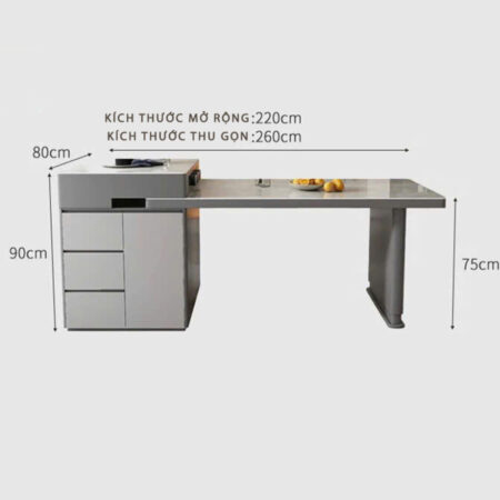 Bàn Ăn Kết Hợp Đảo Bếp Nhập Khẩu - YAGI