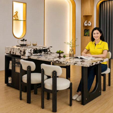 Bàn Đảo Bếp Kết Hợp Bàn Ăn Thông Minh - DT752