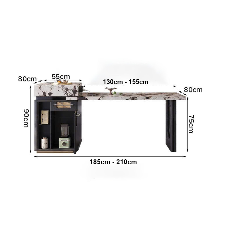 Bàn Đảo Bếp Kết Hợp Bàn Ăn Thông Minh - DT752 15 Bàn Đảo Bếp Kết Hợp Bàn Ăn Thông Minh - DT752