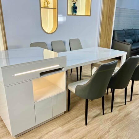 Bàn Đảo Bếp Kết Hợp Bàn Ăn Thông Minh Tối Giản - SILVA