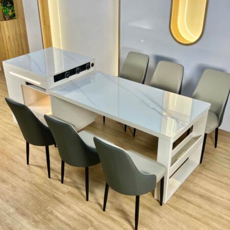 Bàn Đảo Bếp Kết Hợp Bàn Ăn Thông Minh Tối Giản - SILVA