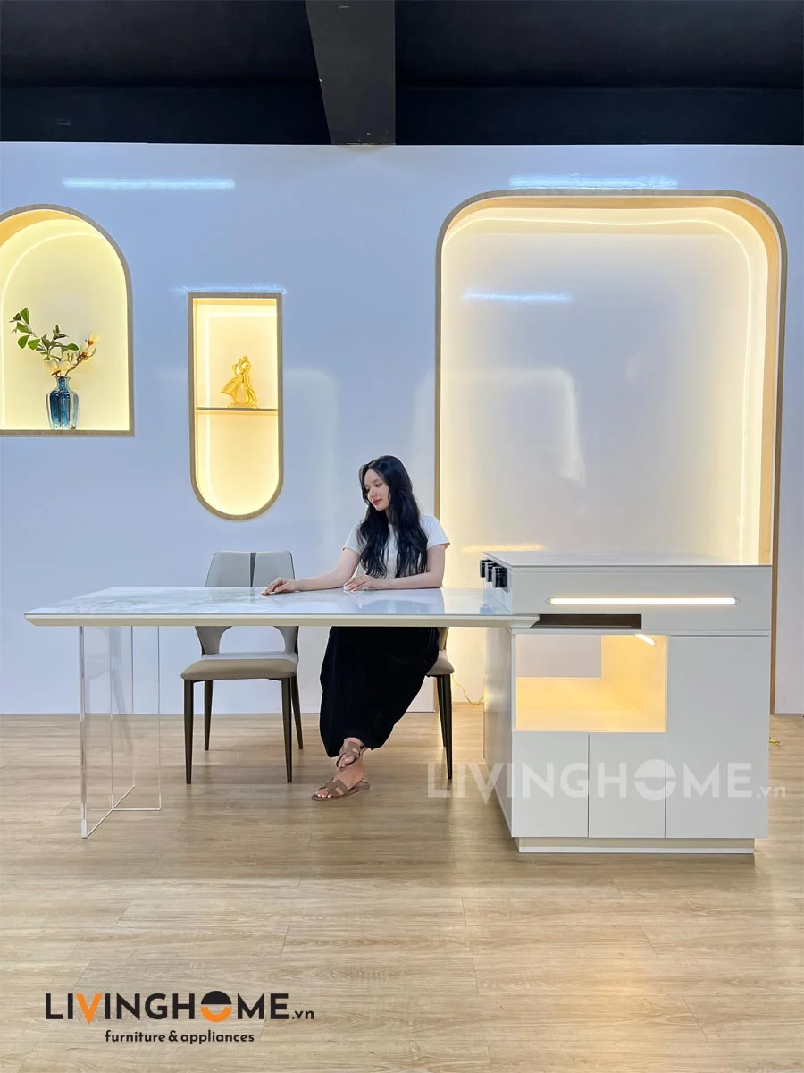 Bàn Đảo Bếp Kết Hợp Bàn Ăn Thông Minh - SONA