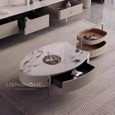 Bàn Trà Sofa Mặt Đá Nhập Khẩu - ELI
