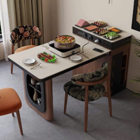 Bàn Đảo Bếp Thông Minh Kết Hợp Bàn Ăn - 2518