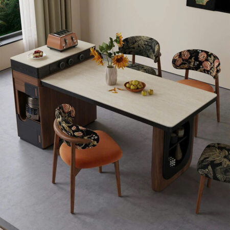 Bàn Đảo Bếp Thông Minh Kết Hợp Bàn Ăn - 2518