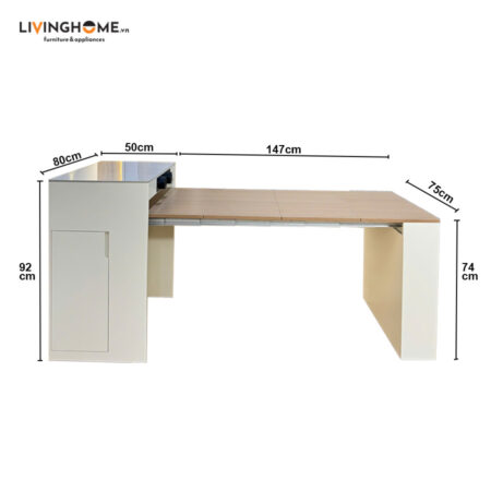 Bàn Đảo Bếp Gấp Gọn Thông Minh - LOUIS1 10 Bàn Đảo Bếp Gấp Gọn Thông Minh - LOUIS1