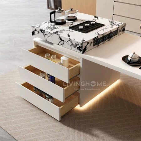 Bàn Đảo Bếp Thông Minh Kết Hợp Bàn Ăn - UNO