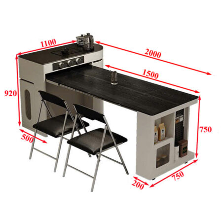 Bàn Đảo Bếp Gấp Gọn Thông Minh - NOVA 11 Bàn Đảo Bếp Gấp Gọn Thông Minh - NOVA