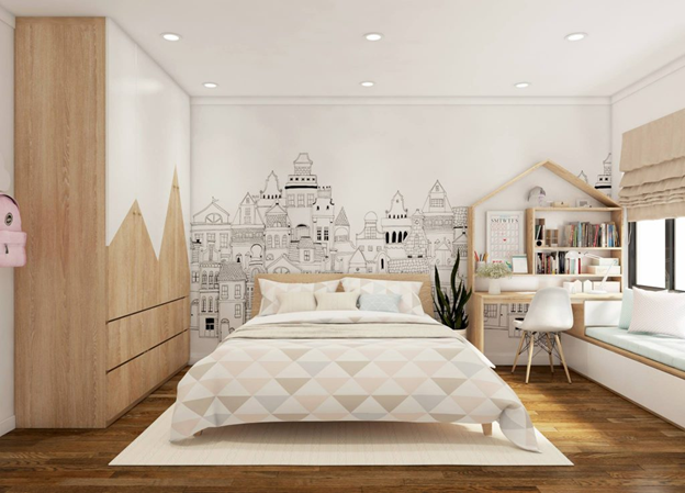 Tinh tế trong mẫu thiết kế nội thất căn hộ 3 phòng ngủ Centum Wealth   Molago Jsc