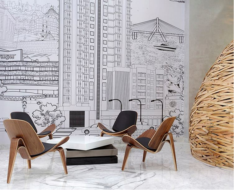 Armchair - ghế shell thư giãn đọc sách