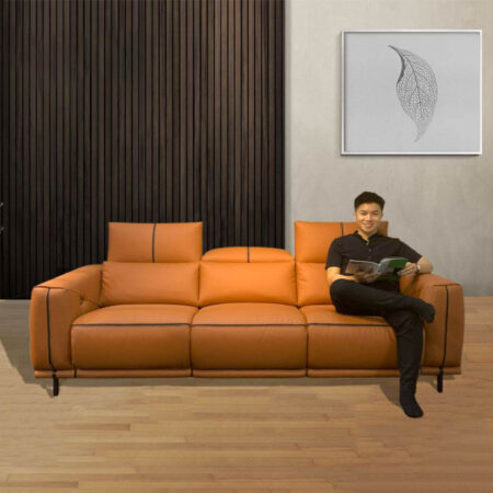 Sofa Băng Da Kết Hợp Ghế Thư Giản Chỉnh Điện - Rafael 7 Sofa Rafael