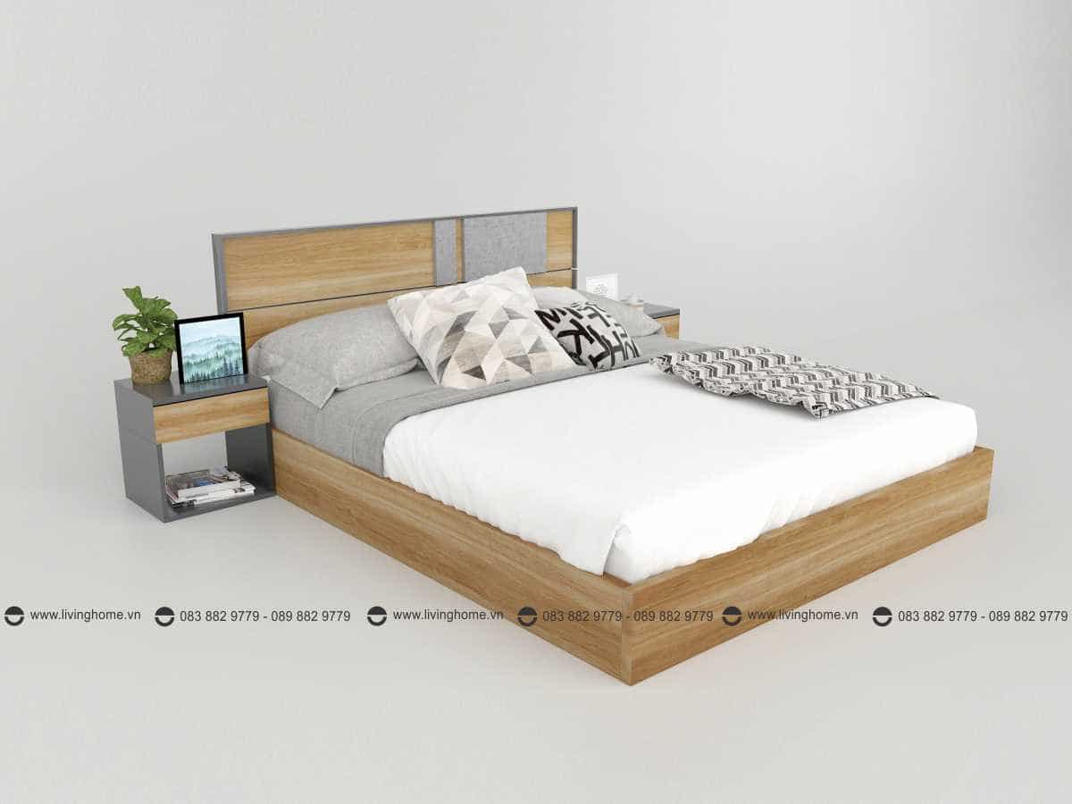 Giường ngủ gỗ công nghiệp phủ Melamine BD-M-20-21 New 2020