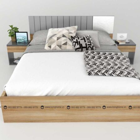 Giường ngủ gỗ công nghiệp phủ Melamine BD-M-20-22 New 2020