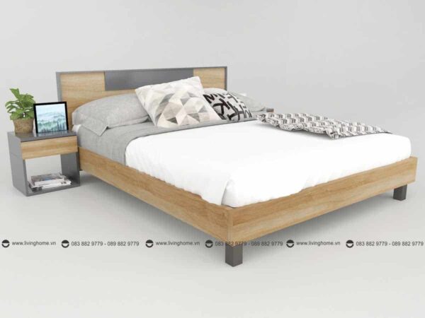 Giường ngủ gỗ công nghiệp phủ Melamine BD-M-20-23 New 2020