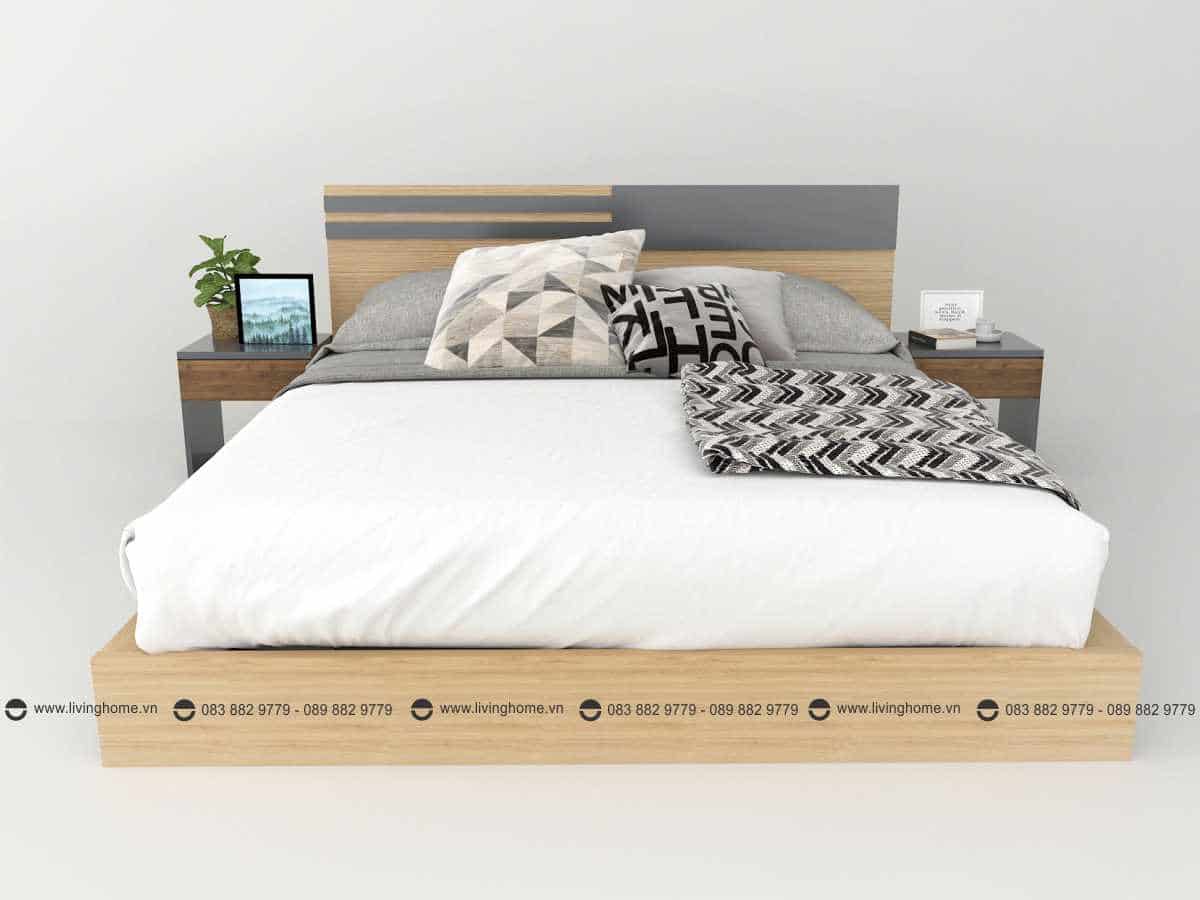 Giường ngủ gỗ công nghiệp phủ Melamine BD-M-20-24 New 2020