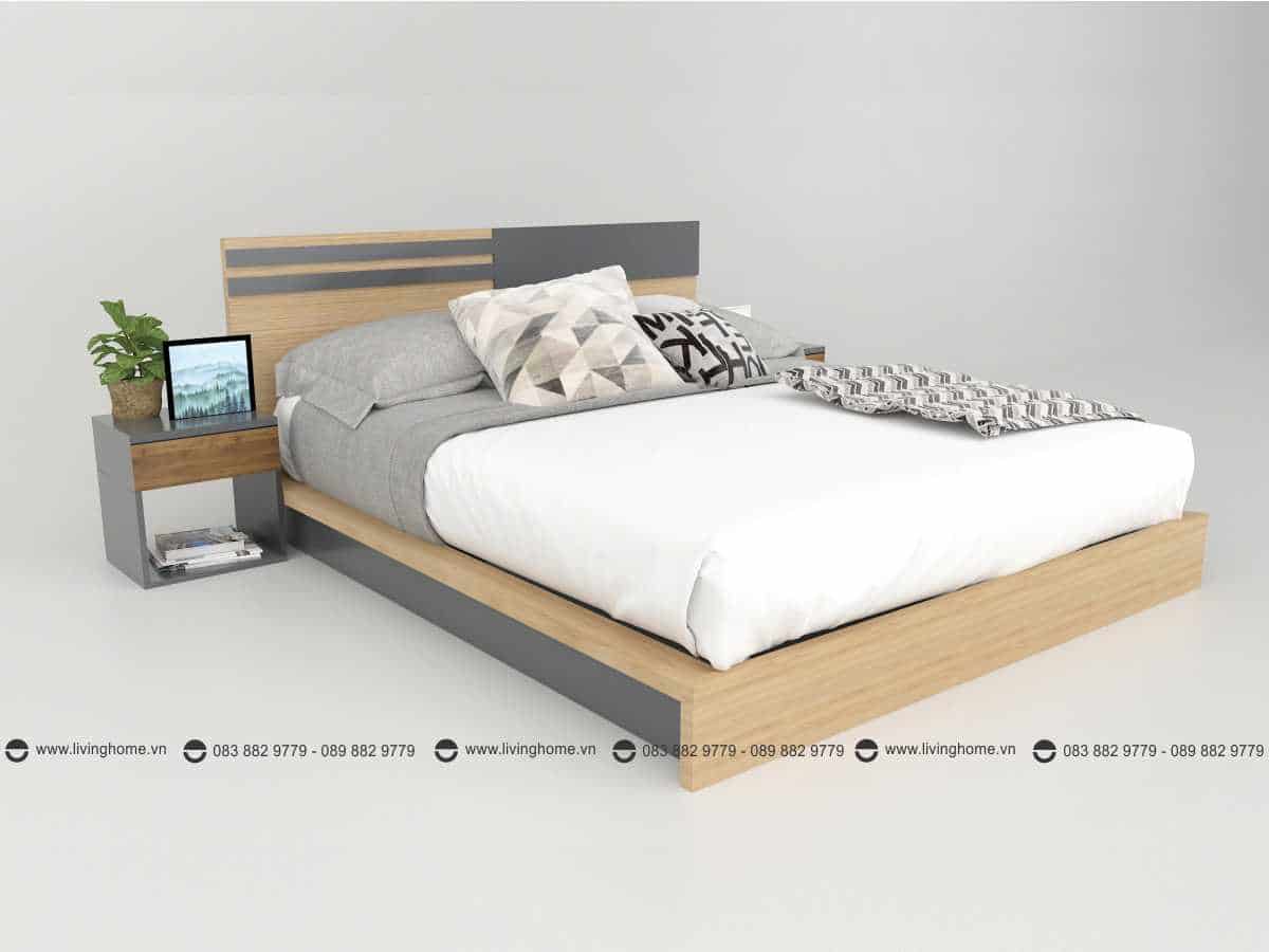 Giường ngủ gỗ công nghiệp phủ Melamine BD-M-20-24 New 2020
