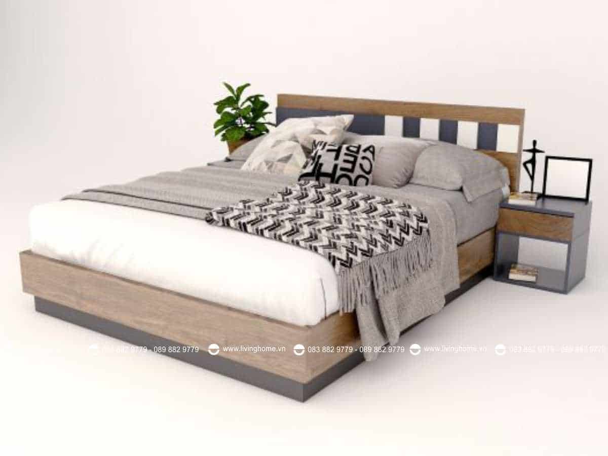 Giường ngủ gỗ công nghiệp phủ Melamine BD-M-20-29 New 2020