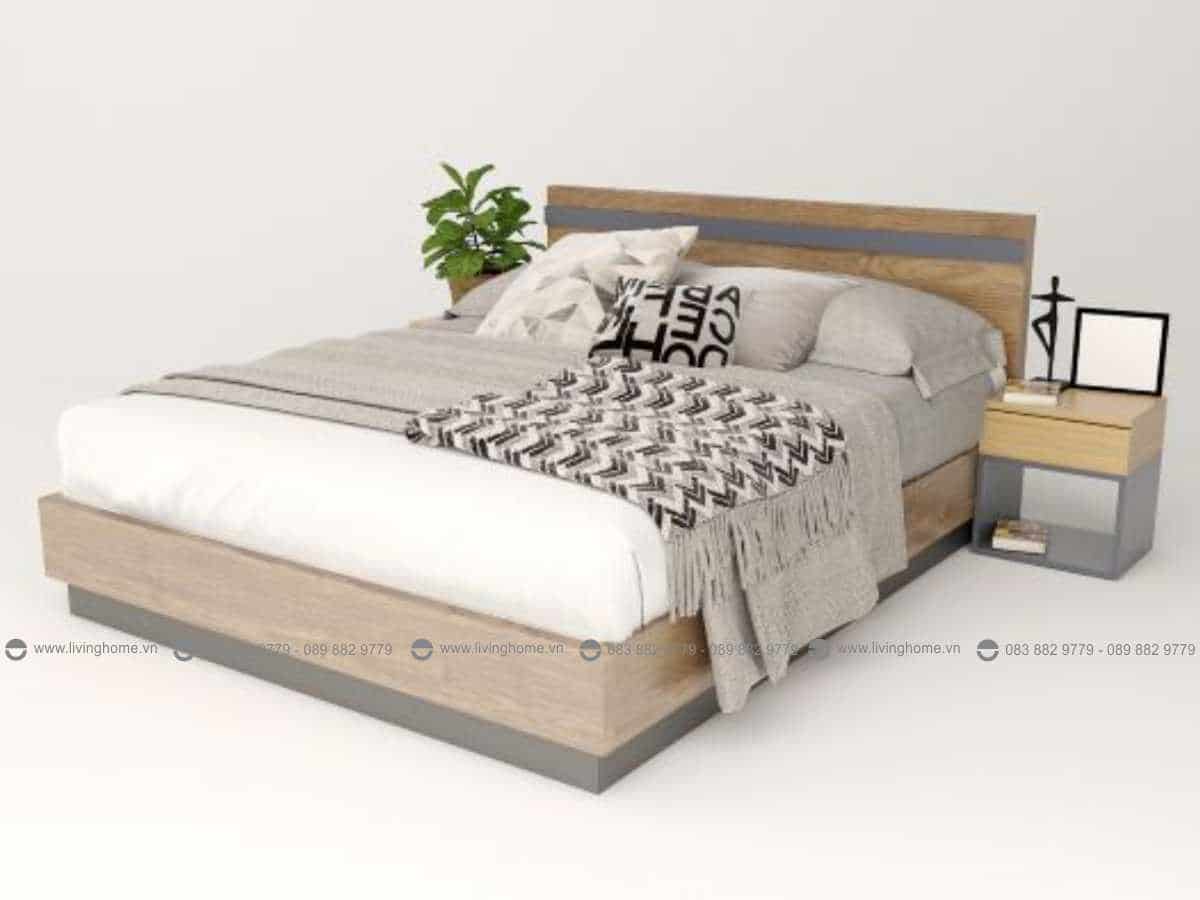 Giường ngủ gỗ công nghiệp phủ Melamine BD-M-20-33 New 2020
