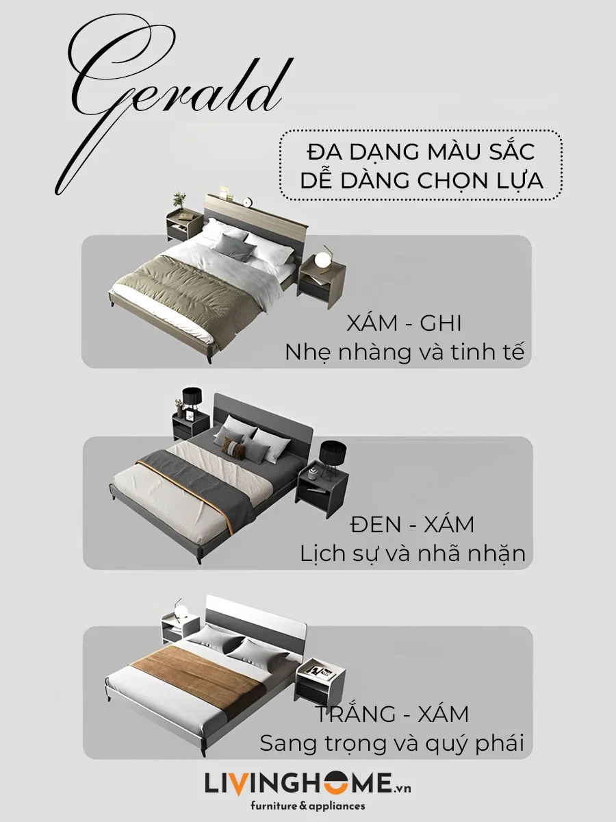 Giường ngủ Gerald 21 Giường ngủ Gerald