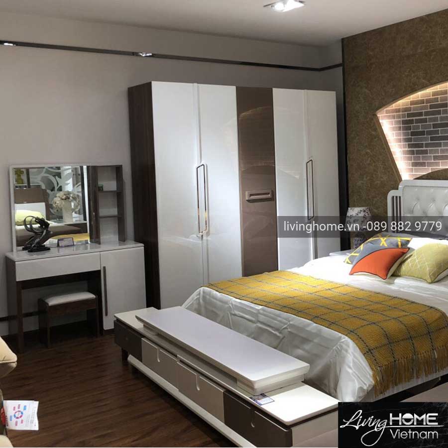 Bộ giường tủ nhập khẩu cao cấp Living Home LVH-1801
