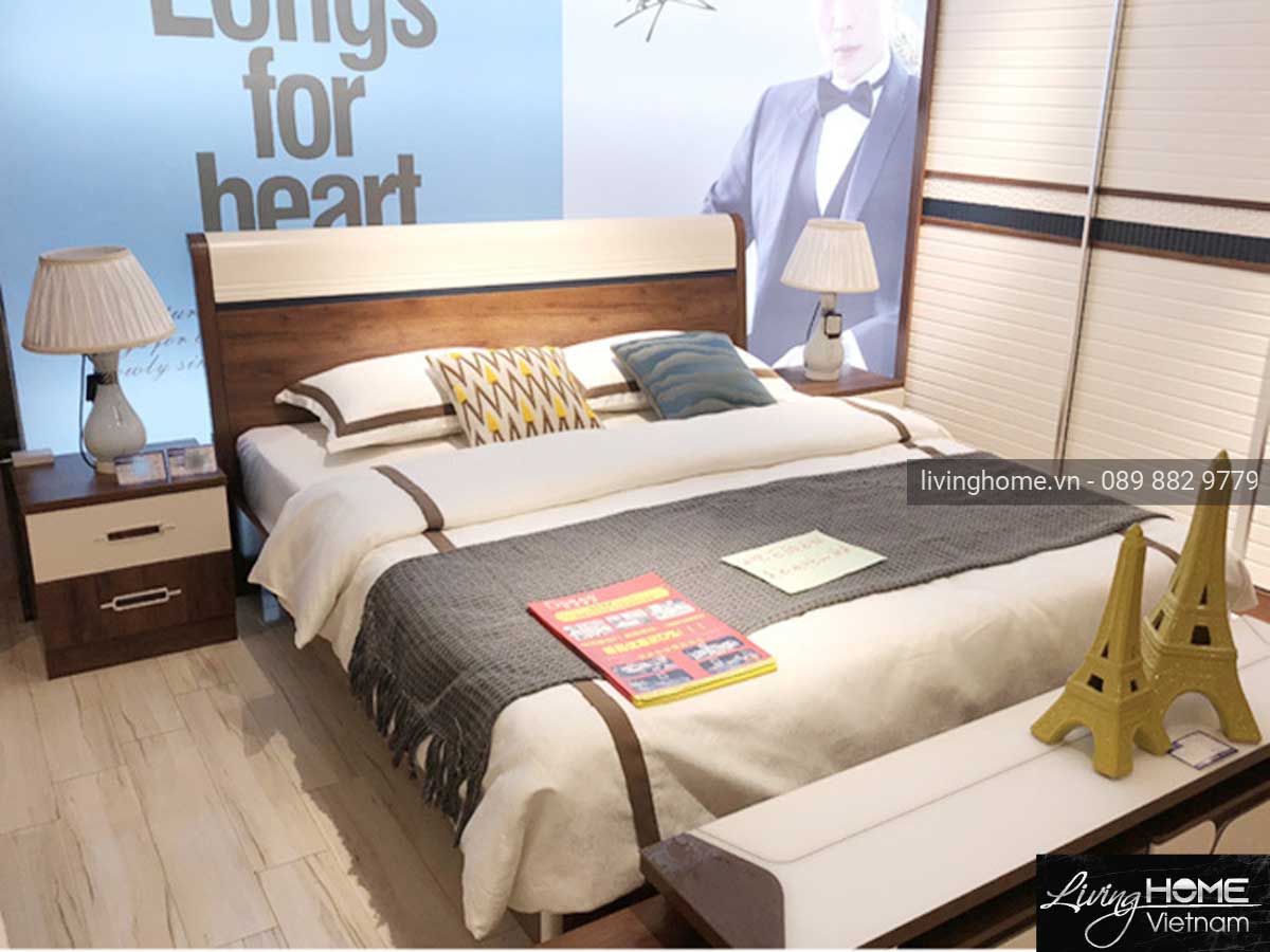 Bộ giường tủ nhập khẩu cao cấp Living Home LVH-3A12