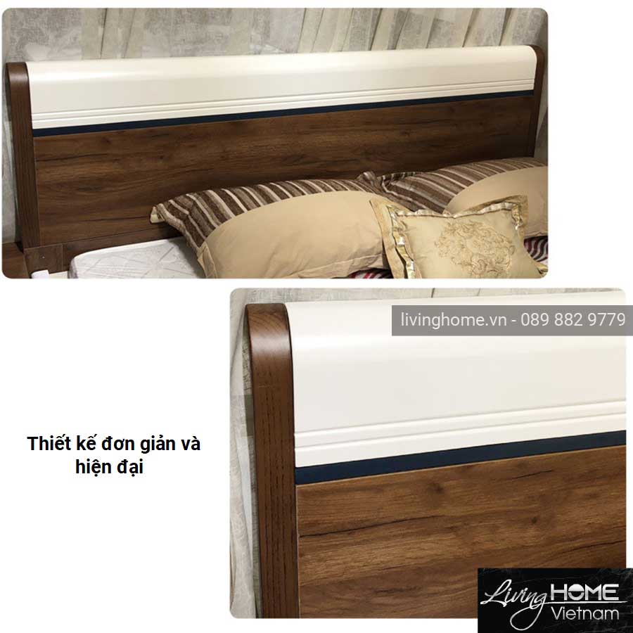 Bộ giường tủ nhập khẩu cao cấp Living Home LVH-3A12
