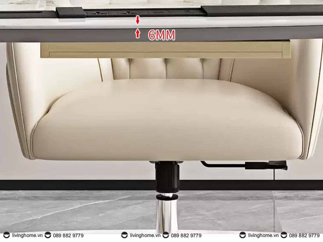 Bàn Làm Việc Giám Đốc Andera Xịn Bền Đẹp 19 Mặt Bàn Đá Dày 6Mm Không Mang Cảm Giác Nặng Nề