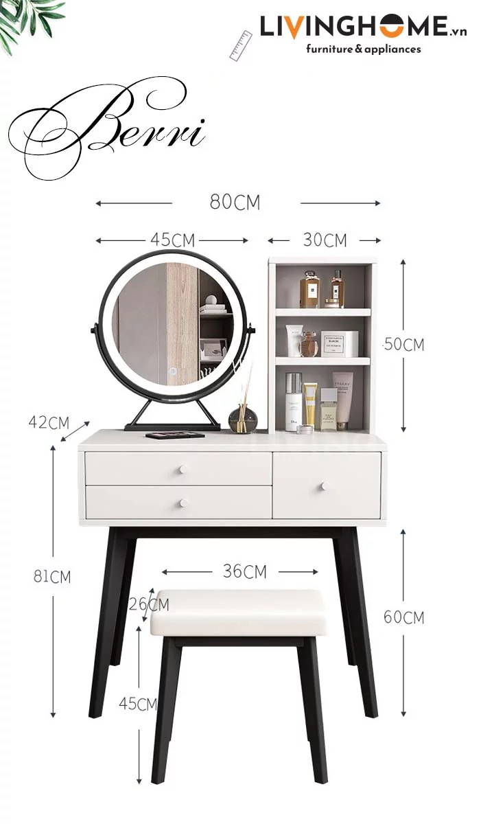 Bàn trang điểm Berri