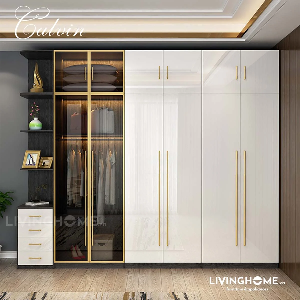Tủ quần áo nhập khẩu Calvin