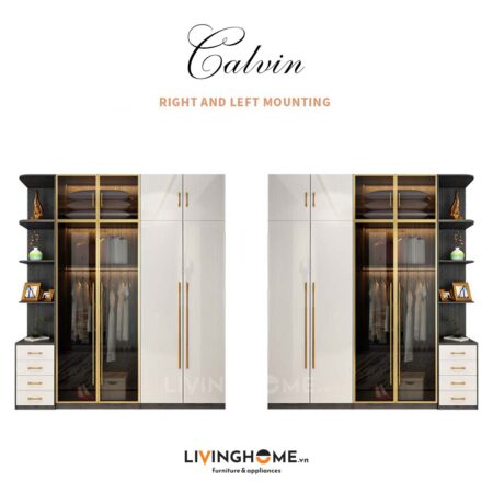 Tủ quần áo nhập khẩu Calvin 17 Tủ quần áo nhập khẩu Calvin