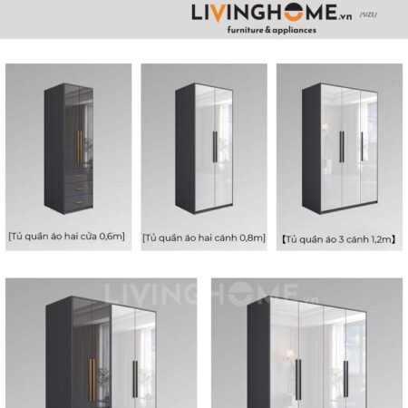 Tủ quần áo nhập khẩu Login