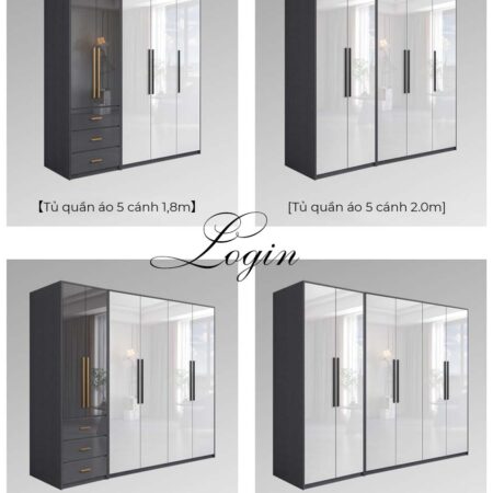 Tủ quần áo nhập khẩu Login