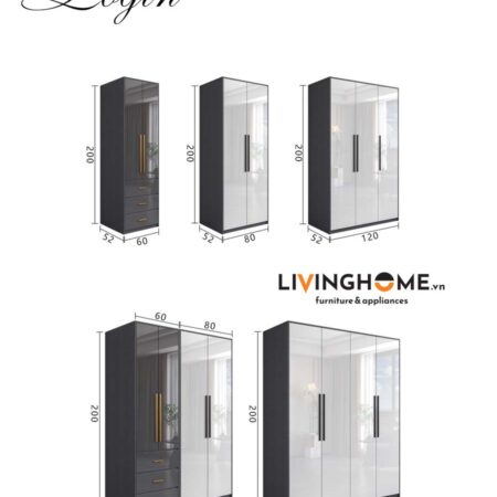 Tủ quần áo nhập khẩu Login