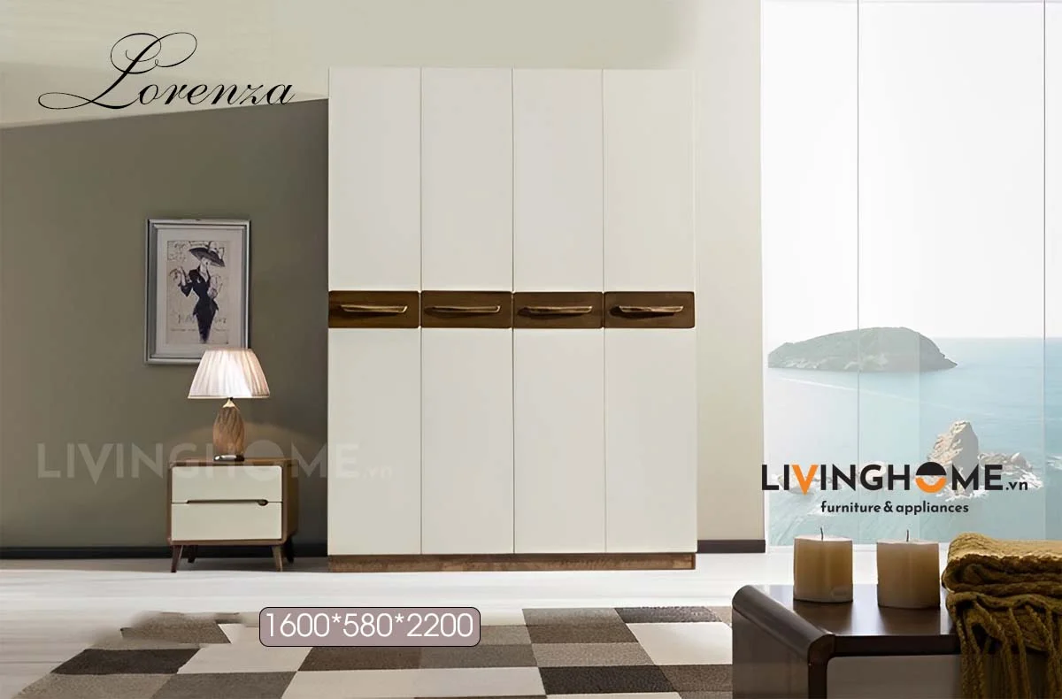 Tủ quần áo nhập khẩu Lorenza