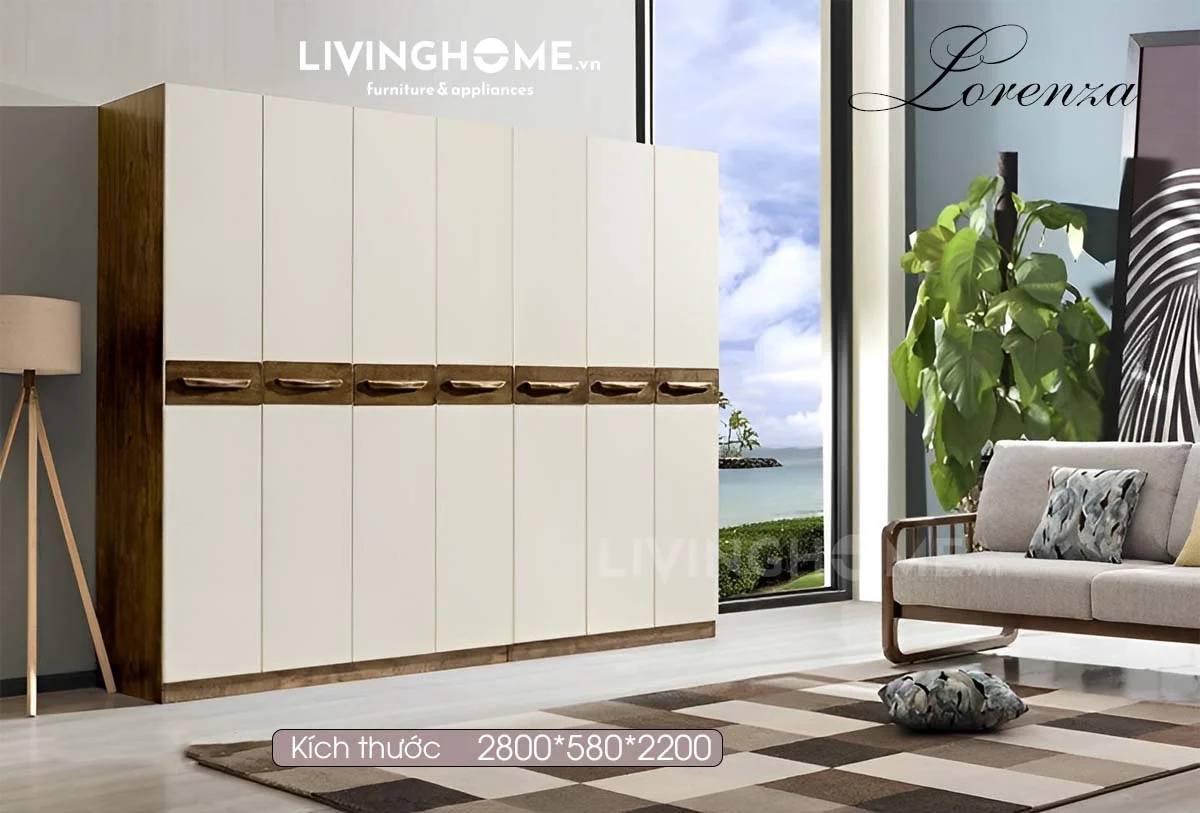 Tủ quần áo nhập khẩu Lorenza