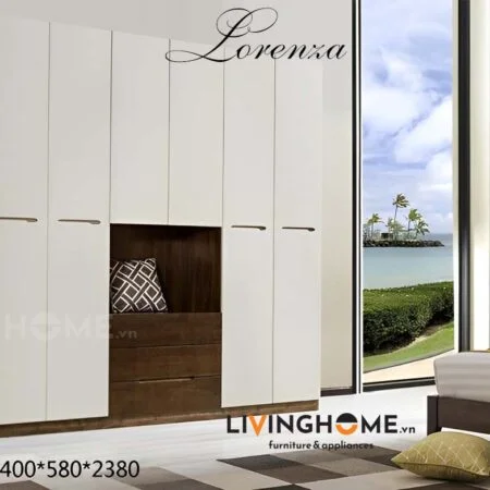 Tủ quần áo nhập khẩu Lorenza