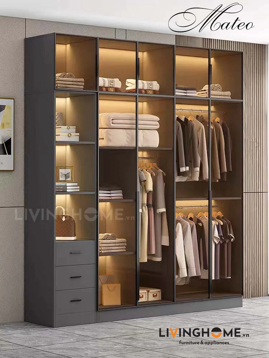 Tủ quần áo nhập khẩu Mateo 21 Tủ quần áo nhập khẩu Mateo