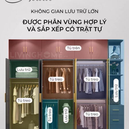 Tủ quần áo Nidal 12 Tủ quần áo Nidal