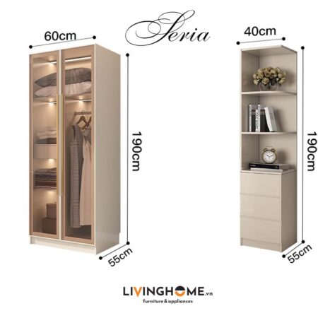 Tủ quần áo nhập khẩu Seria 26 Tủ quần áo nhập khẩu Seria