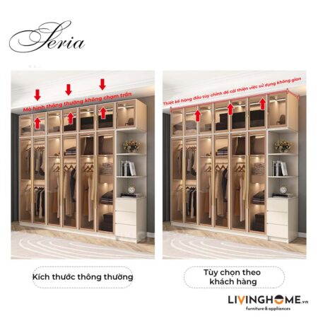 Tủ quần áo nhập khẩu Seria 20 Tủ quần áo nhập khẩu Seria