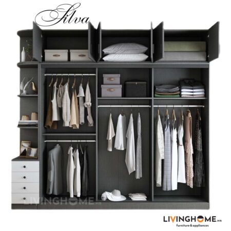 Tủ quần áo nhập khẩu Silva 14 Tủ quần áo nhập khẩu Silva